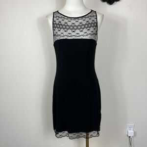 Vintage Maria Bianca Nero Dress Womens Large Black Whimsigoth Y2K 90s Party USA